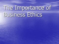 Ethical practices is a cornerstone to any successful business. There ...