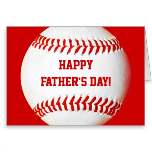 Happy Father's Day Baseball Card