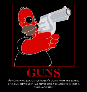 Homer Have a Gun by MexPirateRed