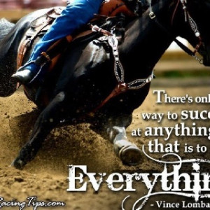 Barrel racing quotes for her wall.