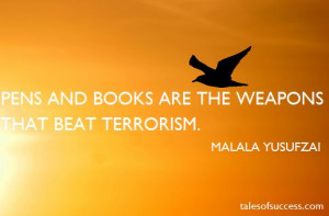 Malala Yusafzai Quote on Terrorism