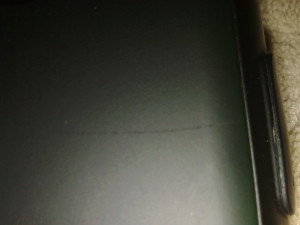 Back Scratch Marks Scratch mark on the back..