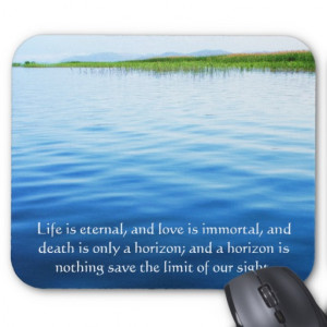 Poem About Death - Inspirational Grieving Quote Mouse Pad