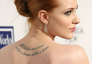 Evan Rachel Woods (True Blood) lleva unos de los tatuajes más famosos ...