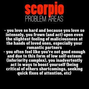 Scorpio Problem Areas