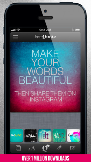 instagram instaquote add text to photos and pictures for instagram