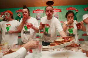 , and Events. (Photo by Mario Tama/Getty Images). Competitive eaters ...