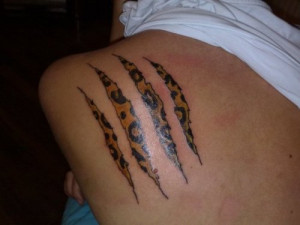 leopard print scratch