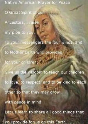 Native American Prayer for Peace