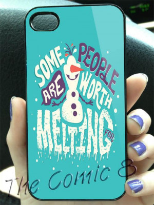 Disney Frozen Olaf Frozen Collage Quotes 2 Design for iPhone 4/4s/5/5s ...