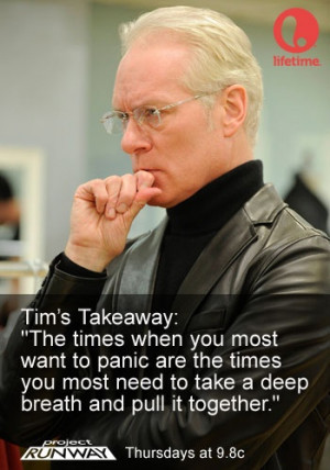 love Tim Gunn, I want to have lunch with him and then go dress ...