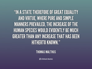 Quotes Equality ~ In a state therefore of great equality and virtue ...