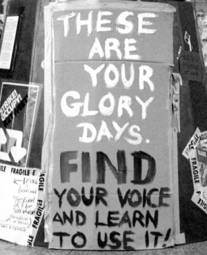 Find your voice and use it.