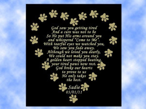 GOD ONLY TAKES THE BEST Pet Memorial Name Plate Dog Cat