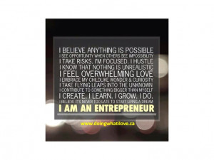 am an entrepreneur