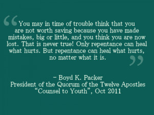 lds lds quotes ldsconf general conference boyd k packer oct11