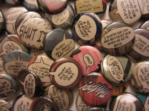 Comic Book Quotes: Bad Words & Grawlixes (Pinback or Magnets)