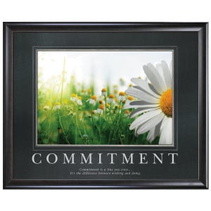Commitment Daisy Motivational Poster (733223)