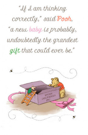 Winnie Pooh New Baby Quotes
