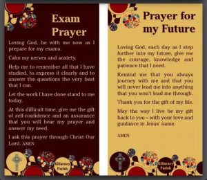 Exam prayer and prayer for the future...