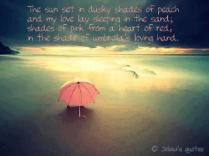 ... tags for this image include: umbrella, heart, love, ocean and pink