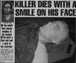Killer dies with a smile.