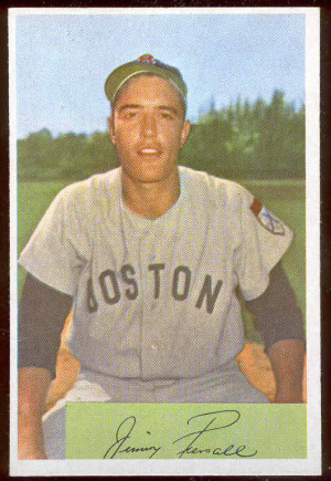 1954 Bowman #.66A Jimmy Piersall (Red Sox) Baseball cards value