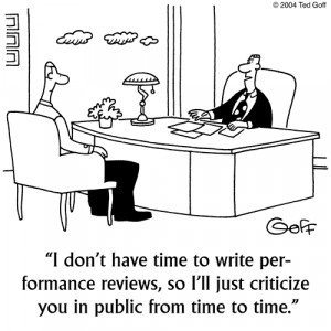 See this blog for a couple of best practices in performance management ...