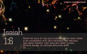 Bible Quote Isaiah 1:6 Inspirational Hubble Space Telescope Image