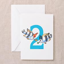 years old blue Greeting Cards (Pk of 10) for