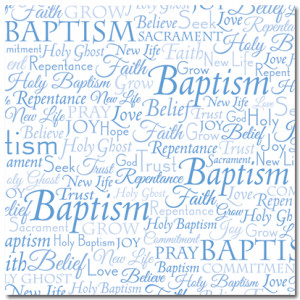 Baptism Scrapbook Paper