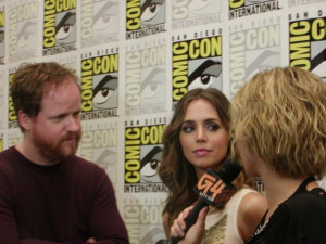Eliza Dushku and Joss Whedon at event of Dollhouse (2009)