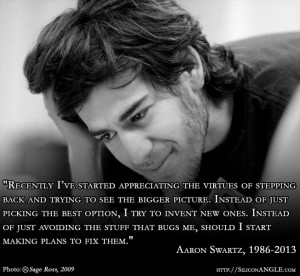 for quotes by Aaron Swartz. You can to use those 8 images of quotes ...