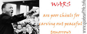 ... for carving out peaceful tomorrows - Martin Luther King jr quotes