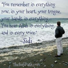 He wants to give you the key to open the door of your soul, so that ...