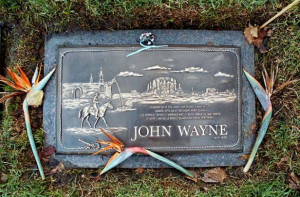 john wayne’s gravestone bears his quote/ ” tommorrow is the most ...