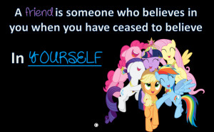 MLP Friendship Banner- Friends Who Believes in You by millisiana