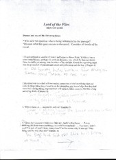 Lord of the Flies- Important Quotes and Meanings