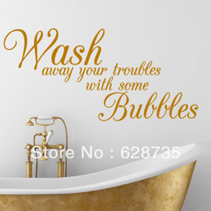 ... decal stickers,decorative Bathroom Quote decals,f301(China (Mainland