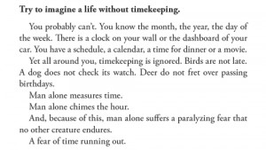 Can you image A Life Without Timekeeping