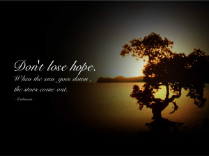 Inspirational Quote about Hope wallpaper