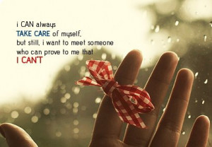 ... , but still, i want to meet someone who can prove to me that i can't