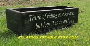 equestrian planter, George Morris quote, vintage equestrian decor ...