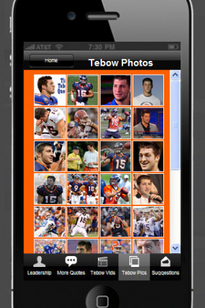Download Tim Tebow Quote of the day iPhone iPad iOS