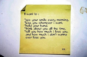 Love I want to see you...