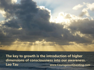Image and quote re: lao tzu - the key to growth, higher consciousness