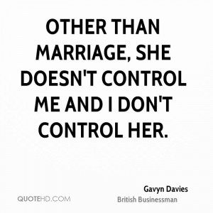 Gavyn Davies Marriage Quotes