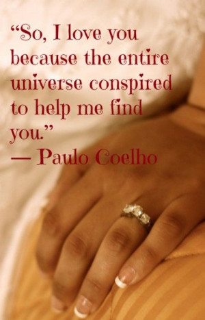 Paulo Coelho | The Alchemist | Valentine's Day Quotes