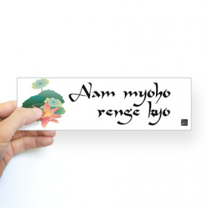 Nam Myoho Renge Kyo Bumper Stickers | Car Stickers, Decals, & More
