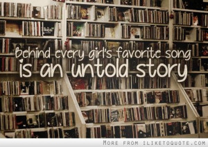 Behind every girl's favorite song is an untold story